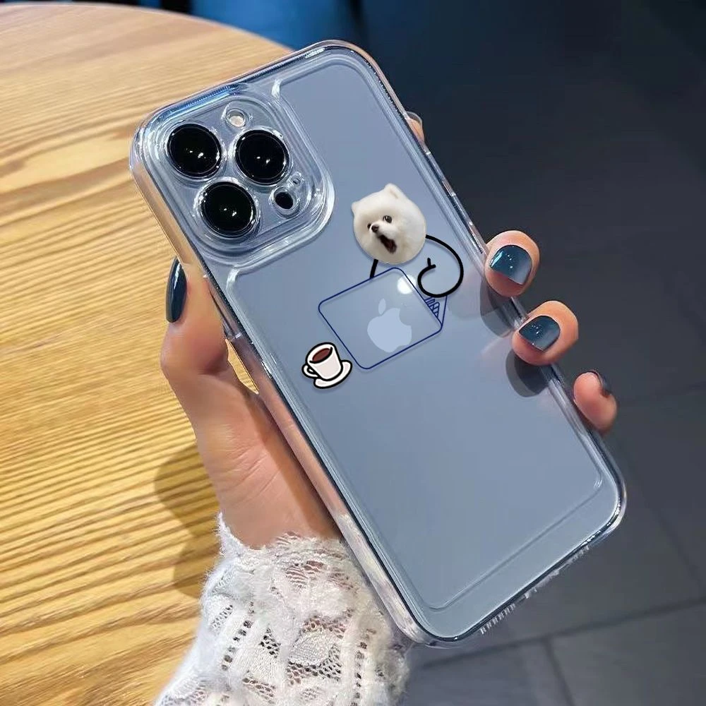 打工狗博美iPhone14Pro太空手机壳13苹果12创意11个性xsmax小众8P