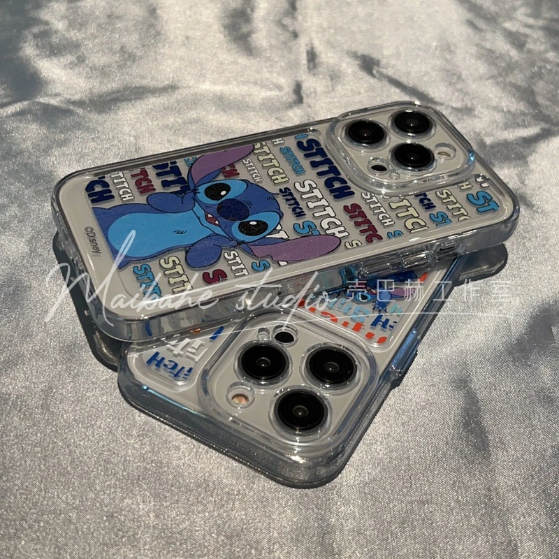 动漫史迪仔新款苹果14手机壳iphone13promax防摔12全包xsmax女8p