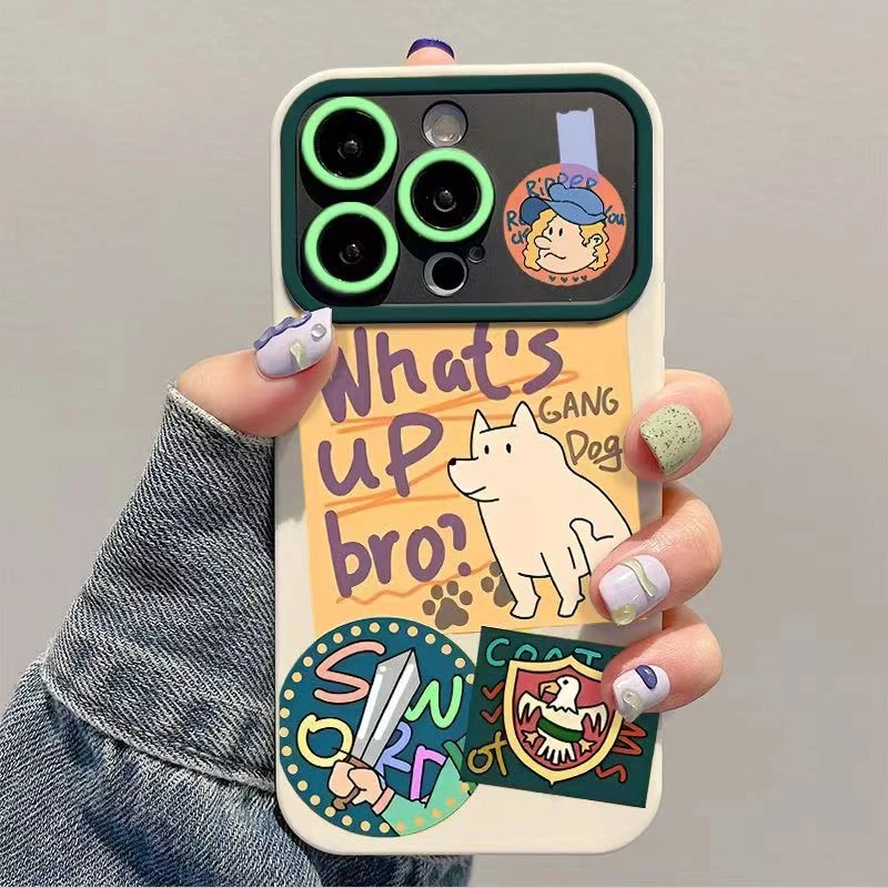 小狗盾牌苹果15手机壳iphone13/14promax全包13/12卡通xr可爱8p/7