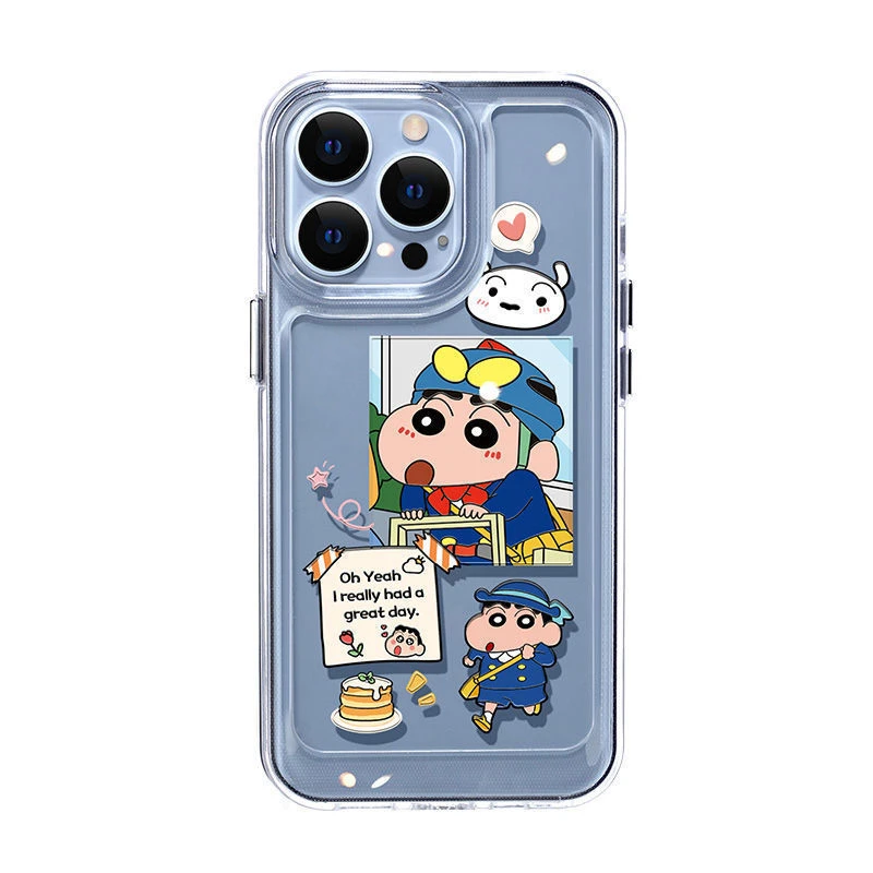 蜡笔小新适用iPhone16手机壳苹果15可爱14创意全包13/12防摔11软X
