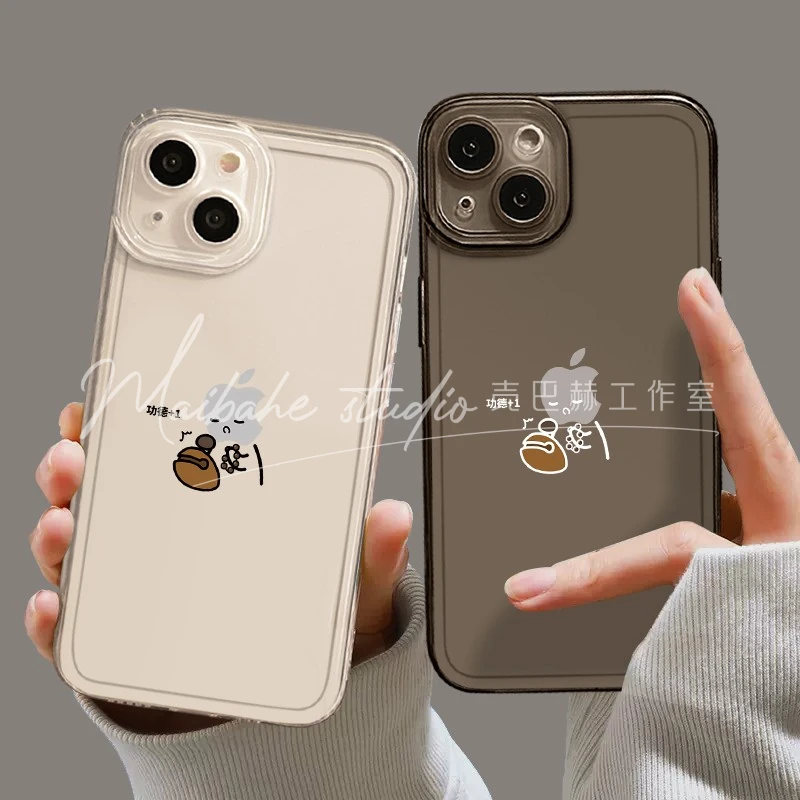 佛系加功德苹果11手机壳12/13敲木鱼iPhone14promax创意xr简约78p
