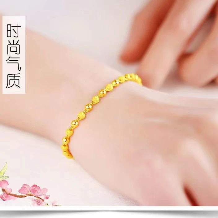 铜合金手链 专柜正品转运珠手链女款实心可调节百搭不掉色送妈妈