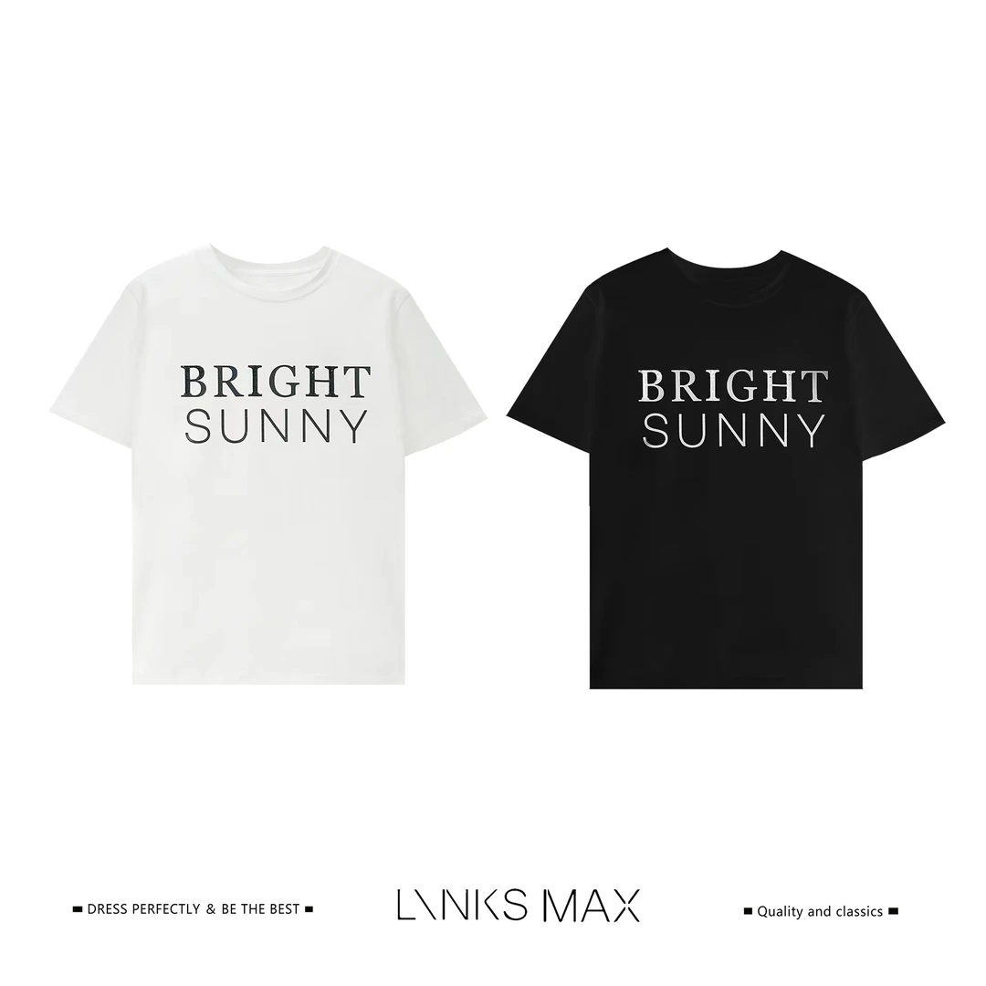 Links Max【可可专属】 索罗娜字母印花珠片休闲T恤51107