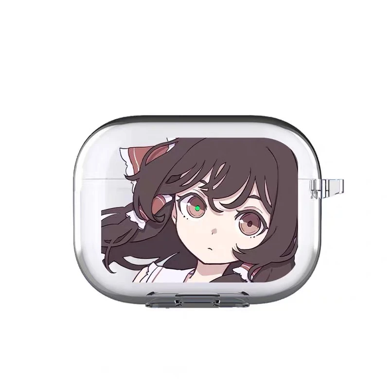 赤瞳动漫少女开盖亮灯软壳适用airpodspro2保护套airpods3保护套