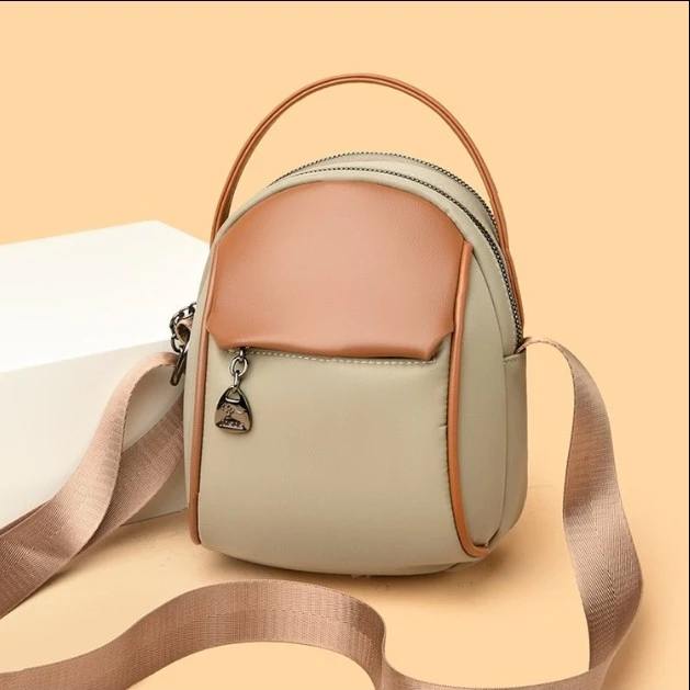 【长16高20宽11】新款时尚百搭单肩斜跨手机包卡其色2822