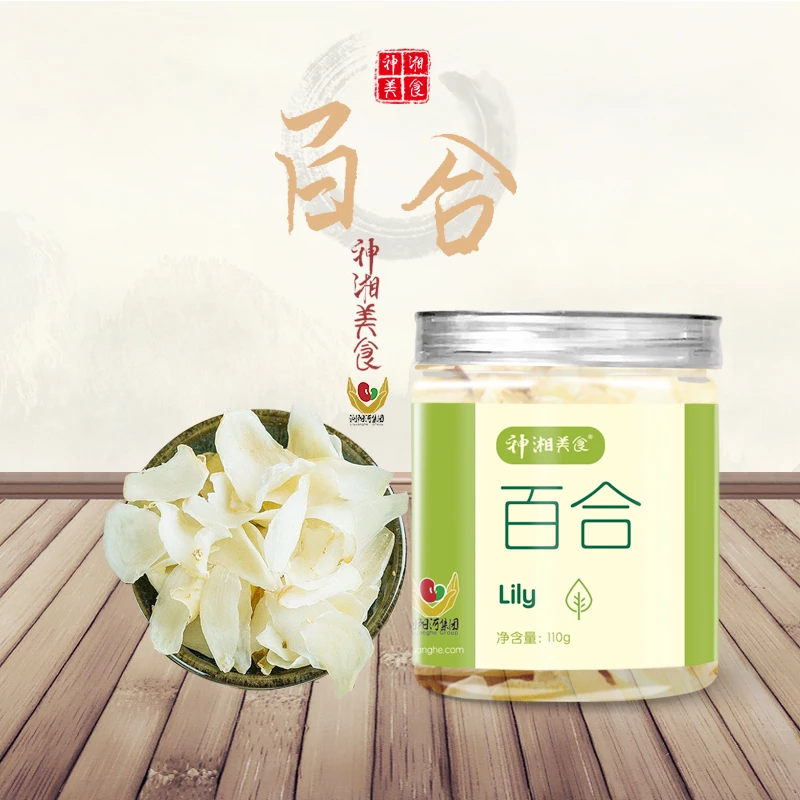 神湘美食自然风干晾晒百合罐装110g