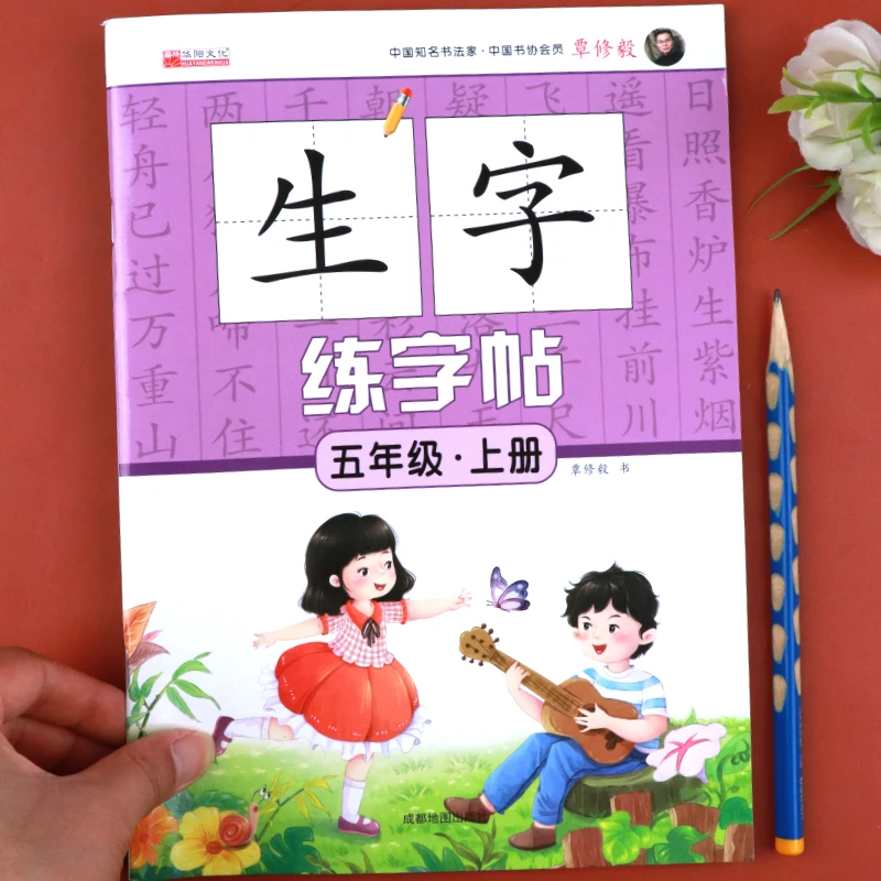 五年级上册语文同步练字帖人教部编版同步练字帖同步写字教材同步