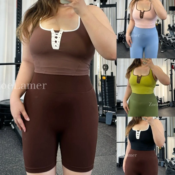 ZoeLamer 【中低强纯欲聚拢美背】自带胸垫显胸显瘦穿到210斤