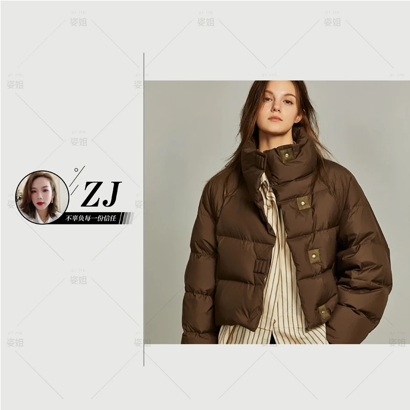 2025年新款女冬短款宽松加厚棉服美式复古小个子棉袄休闲棉衣外套