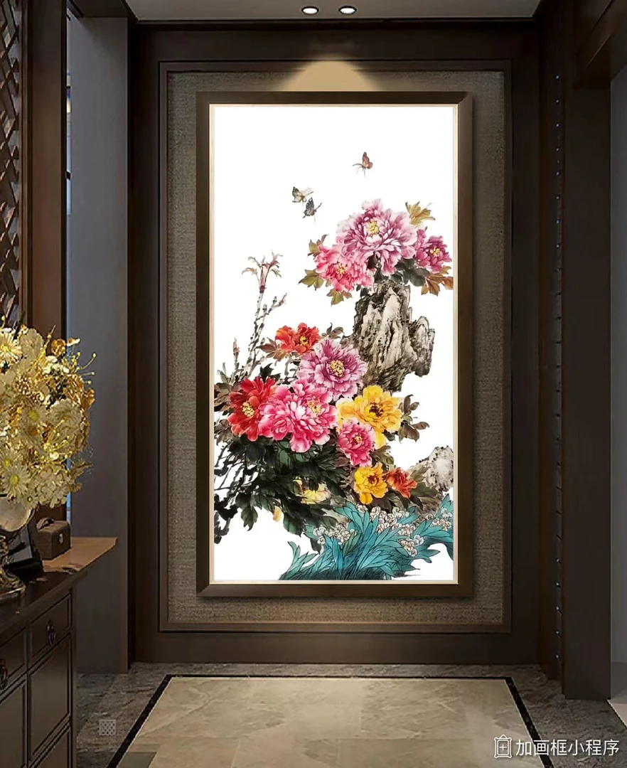 精品写意牡丹（花色随机)