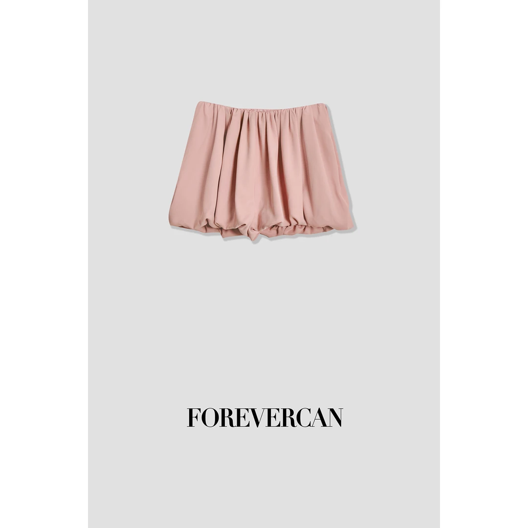 FOREVERCAN“含苞待放”蓬蓬褶皱花苞南瓜裙裤 SP21374