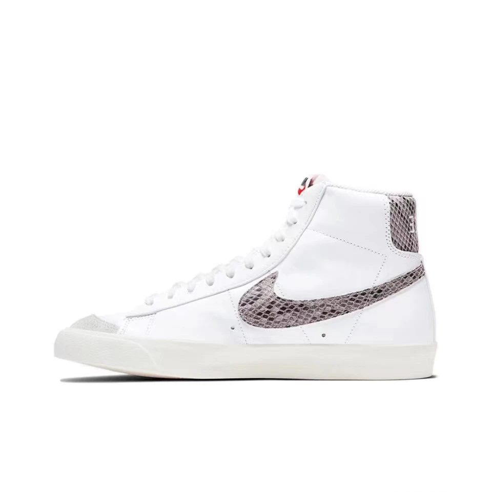 NIKE/耐克Blazer Vintage 皮革蛇纹轻便防滑耐磨男女同款白色1176