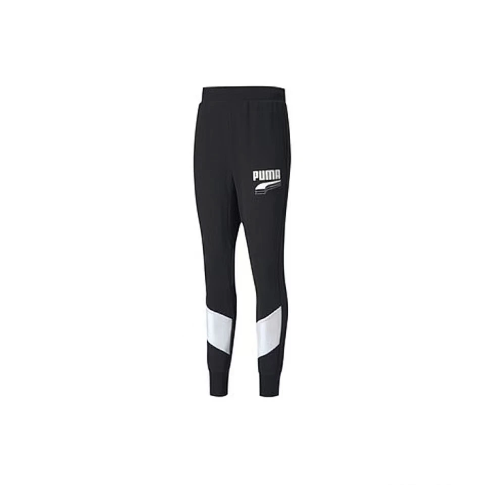 PUMA/彪马Puma 醒目logo 撞色复古运动裤男款黑色2742