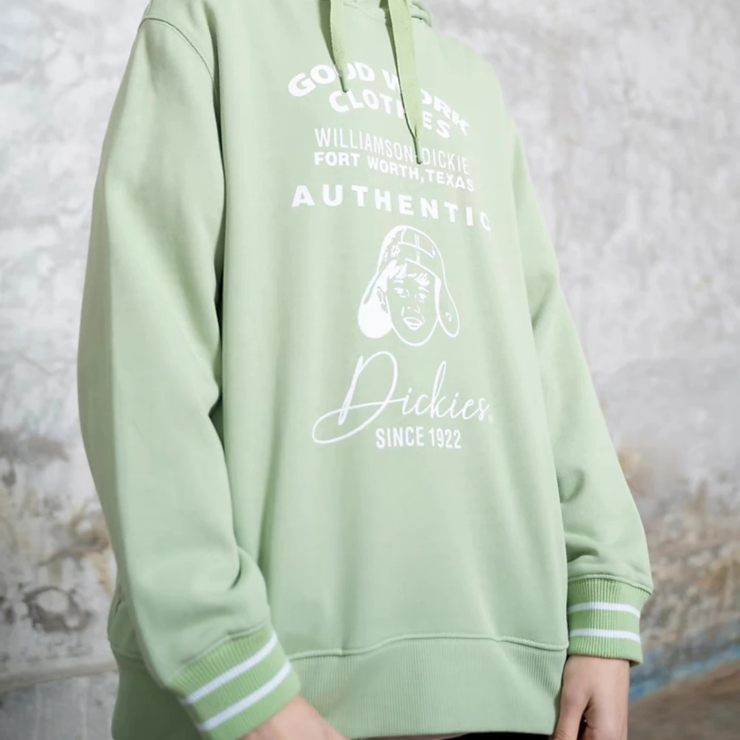 Dickies纯色印花时尚运动休闲纯棉卫衣8813