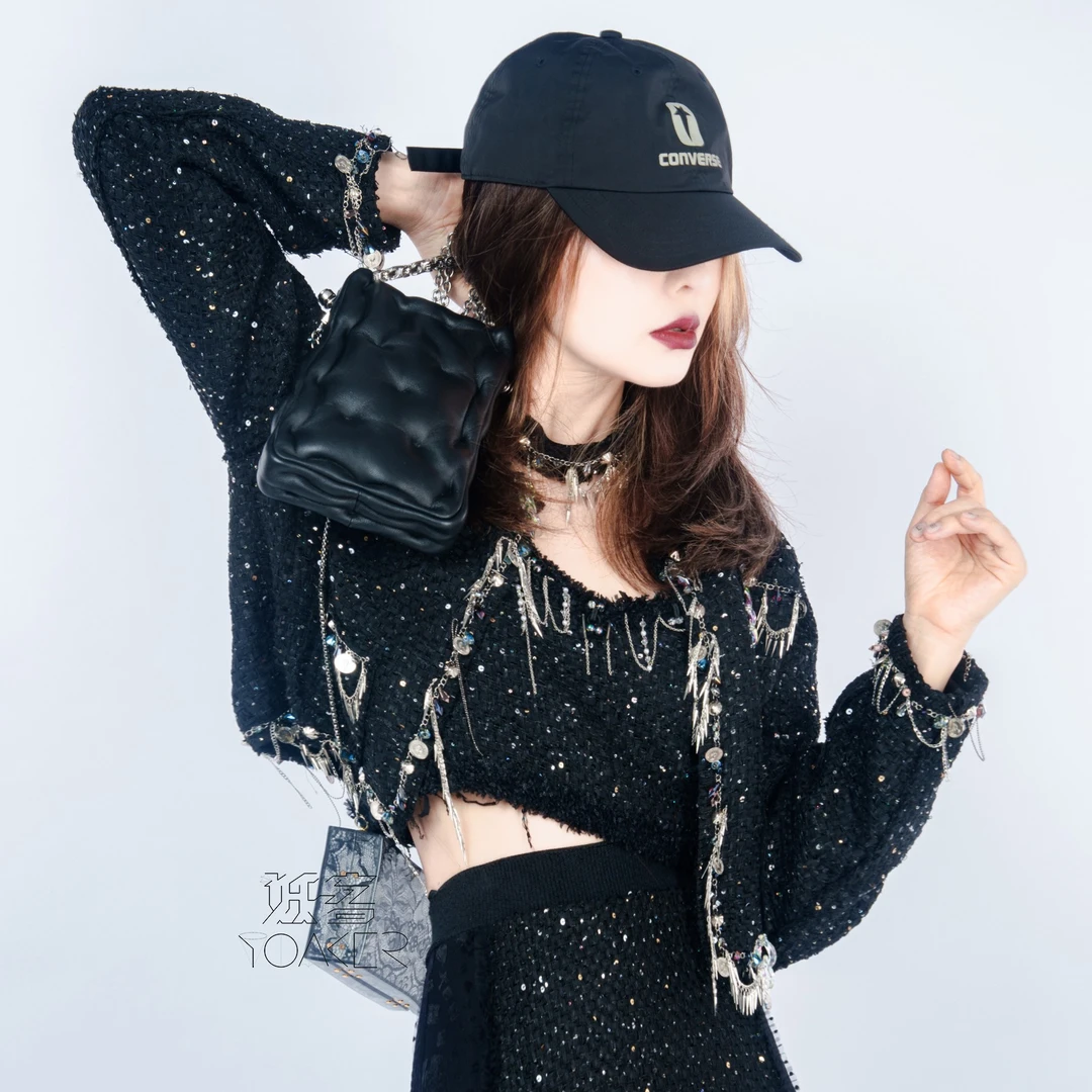 妖客不止恋C230582小香风粗花呢短款外套原创设计师品牌小众时装