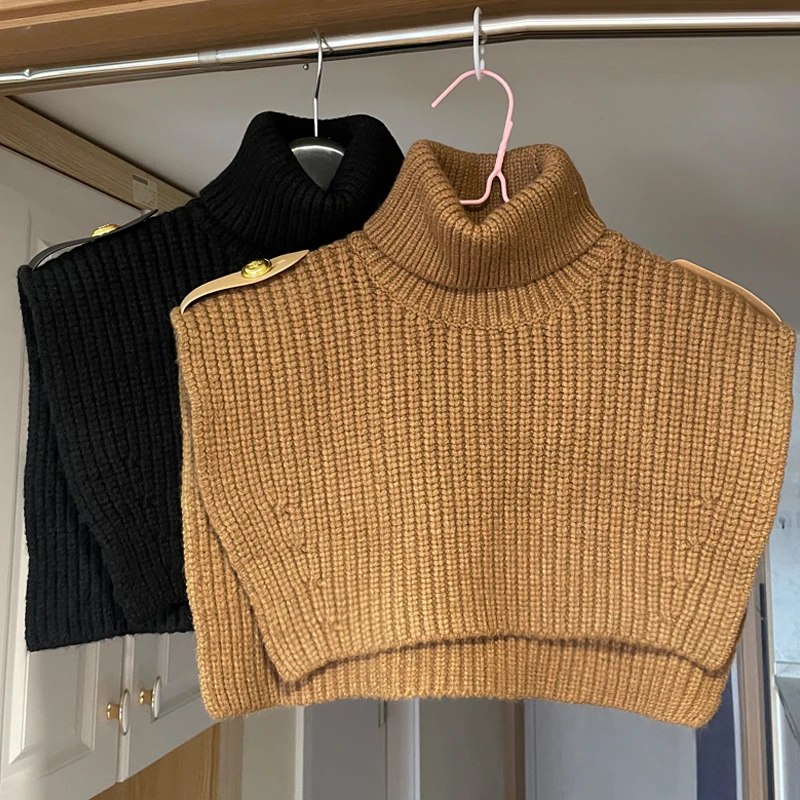 韩版时尚百搭披肩毛衣休闲套头秋冬针织加厚披肩