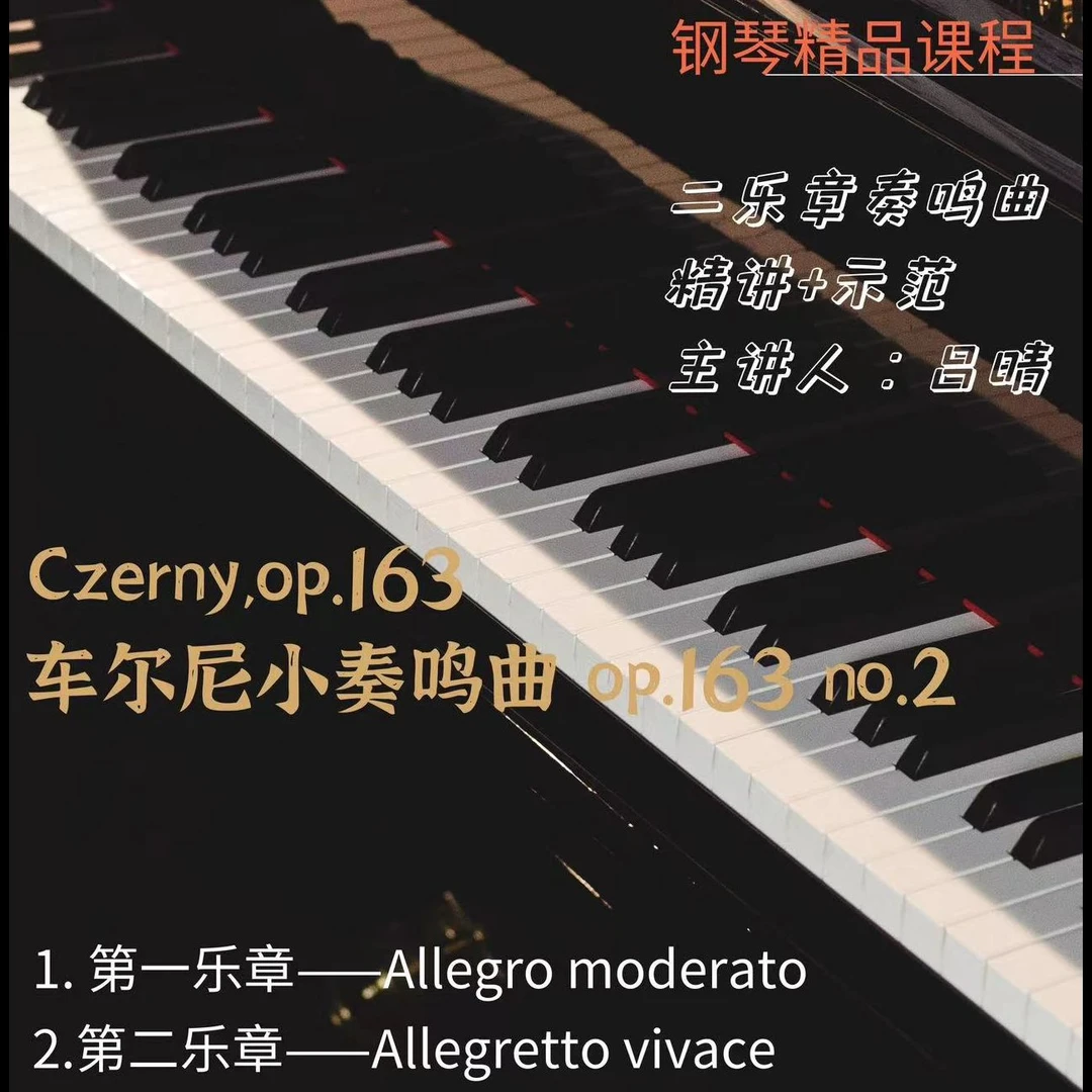 车尔尼小奏鸣曲op.163no.2