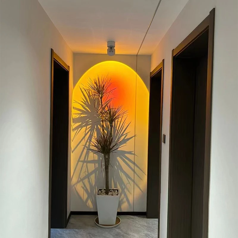 日落灯氛围灯小夜灯床头夕阳灯拍照摄影补光灯网红卧室落日灯投影