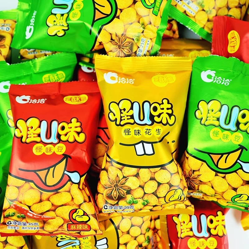 洽洽怪味胡豆怪U豆五香味兰花豆炒货花生蚕豆麻辣好吃小零食怀旧