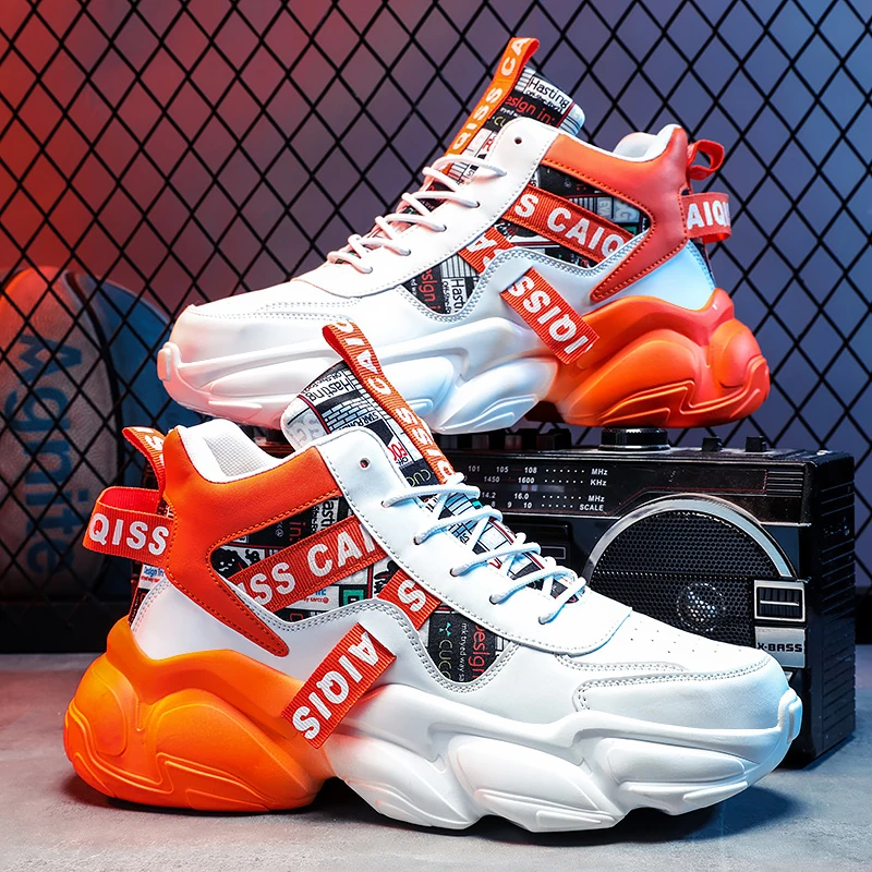 秋季男鞋冬季中学生篮球运动跑步球鞋青少年休闲加绒棉鞋