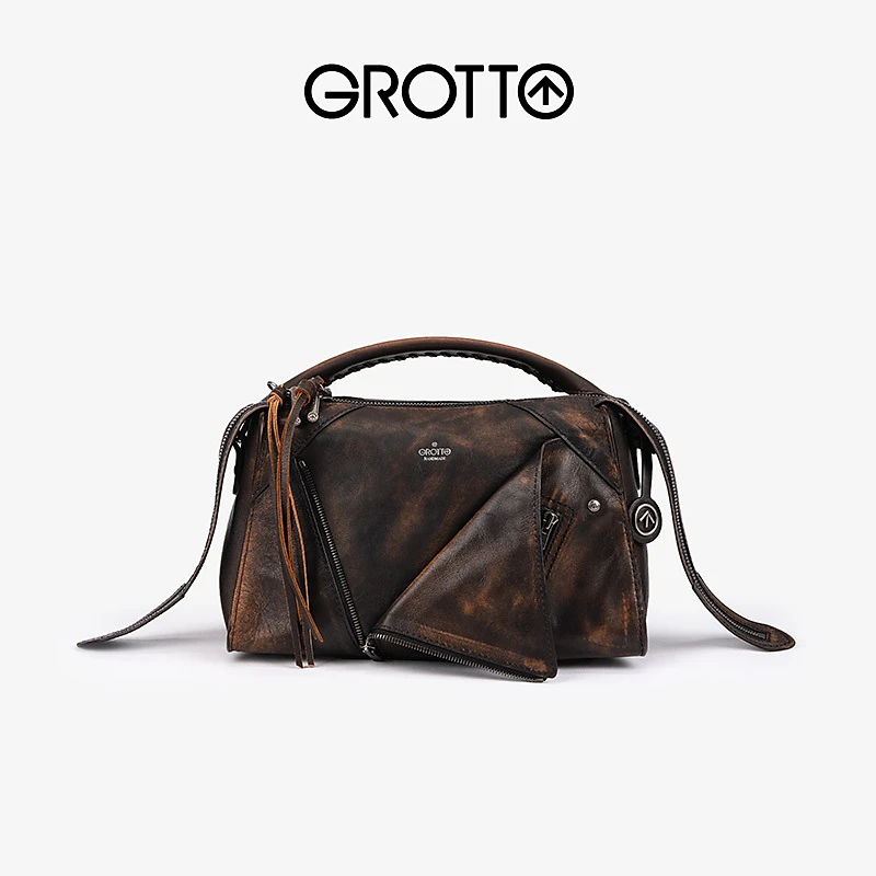 【翻领mini】GROTTO个乐斜挎单肩经典小包单肩斜挎包琥珀流光