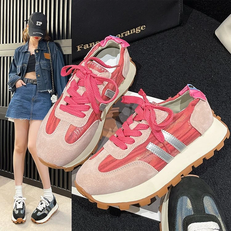 潮牌阿甘鞋女2023秋季新款搭休闲运动鞋匀桑亚芯花旱舜骆企浦