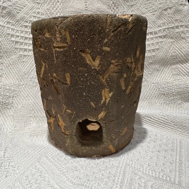 古法紫烧纯手工制作稻草肌理碳炉