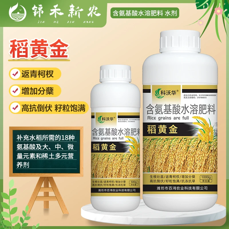 水稻粒粒饱水稻小麦增产抗冻抗旱促分蘖生根壮苗抗倒伏专用叶面肥