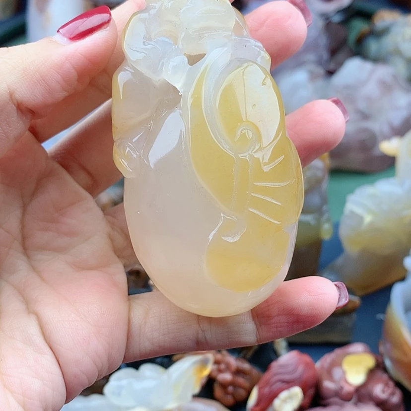 【闪购商品】玛瑙/玉髓颈饰未镶嵌玉*