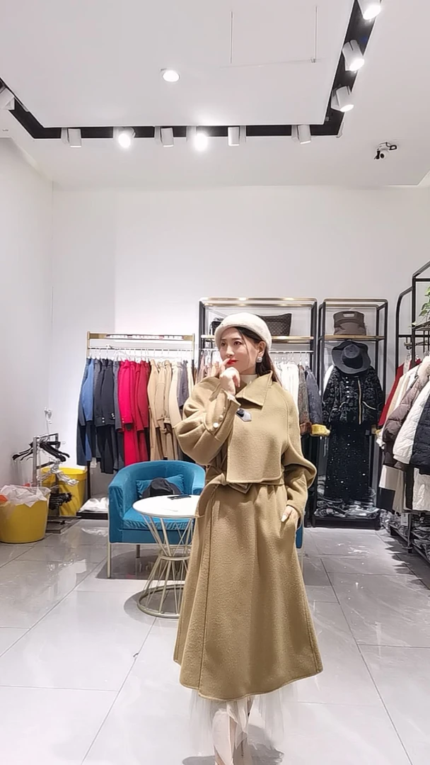 时尚双面羊绒大衣