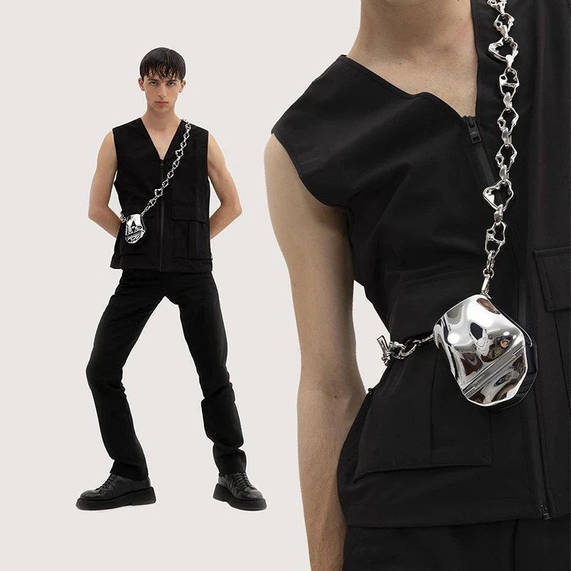 【MEIMEI精选】设计师品牌 镜面链条零钱包