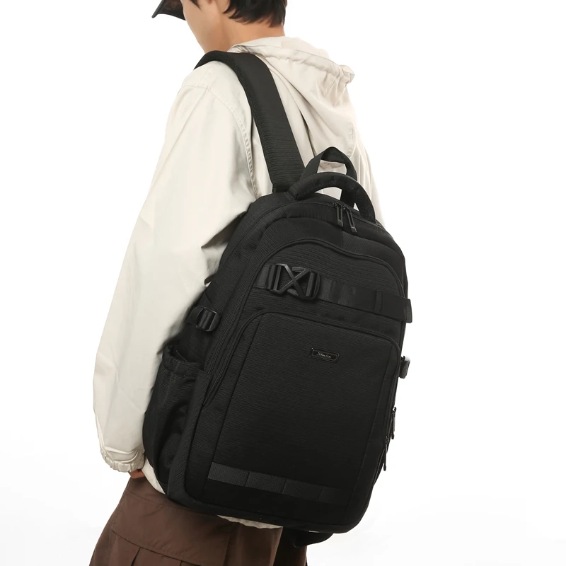 新款中学生书包男生初中生高中生大容量背包男减负双肩包大学生