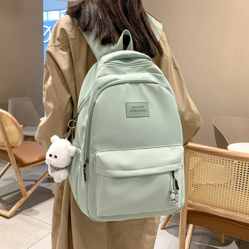 双肩包新款大学生书包女初高中生日系减负轻便大容量背包电脑包男