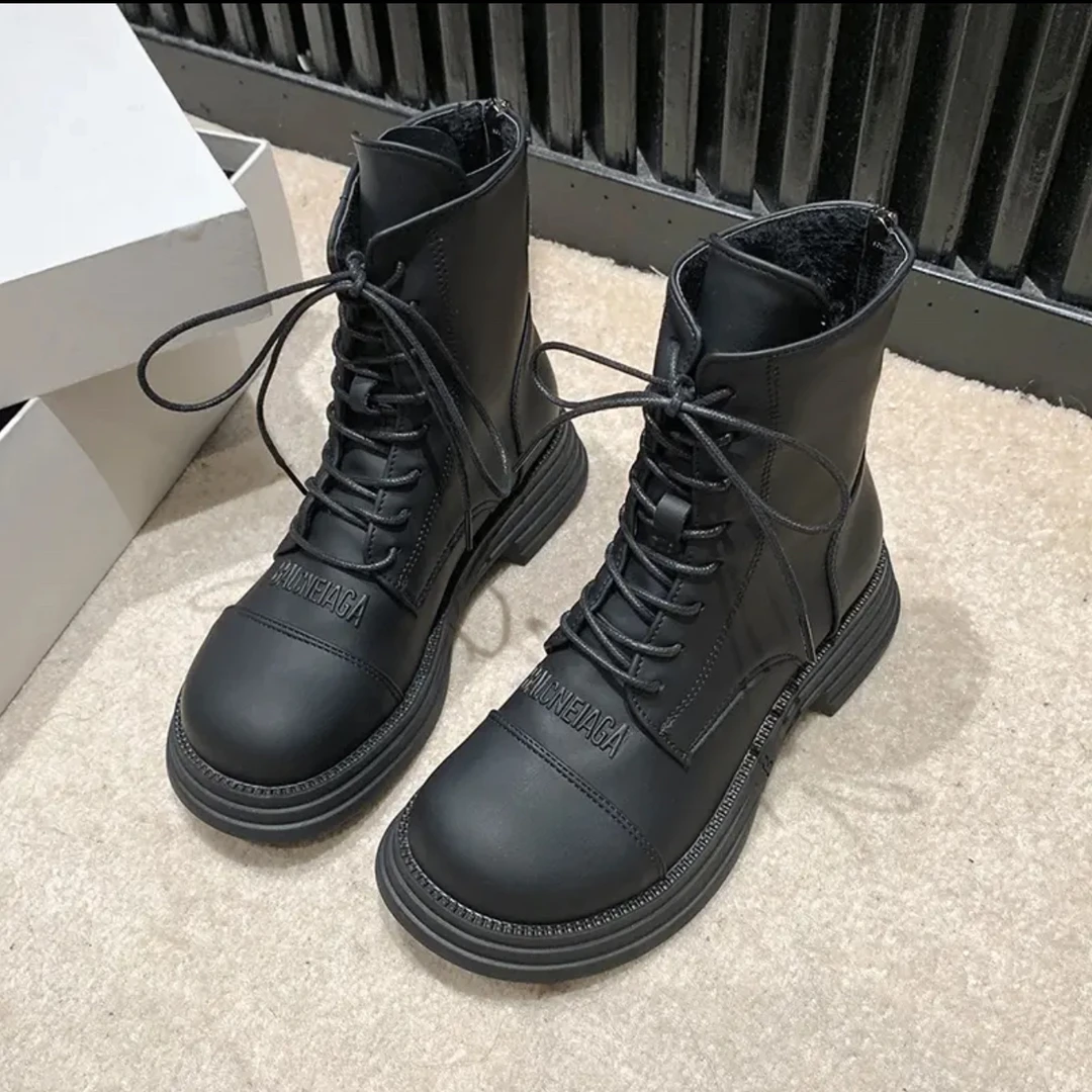 新疆包邮新款系带瘦瘦靴789-706