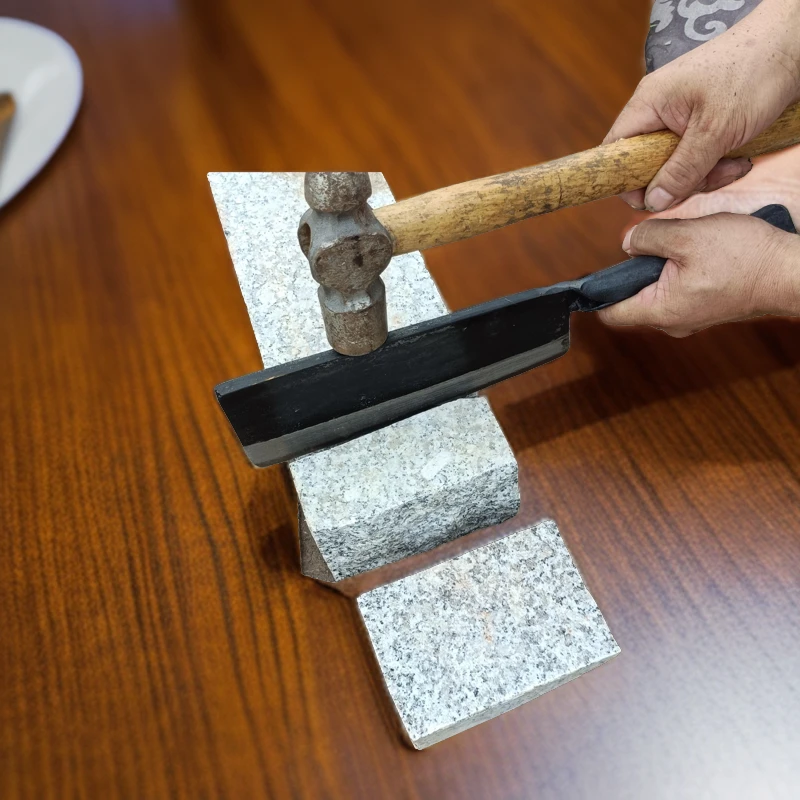 空气砖砌刀手工轨道钢锻打切刀刀背淬火可以敲打定制