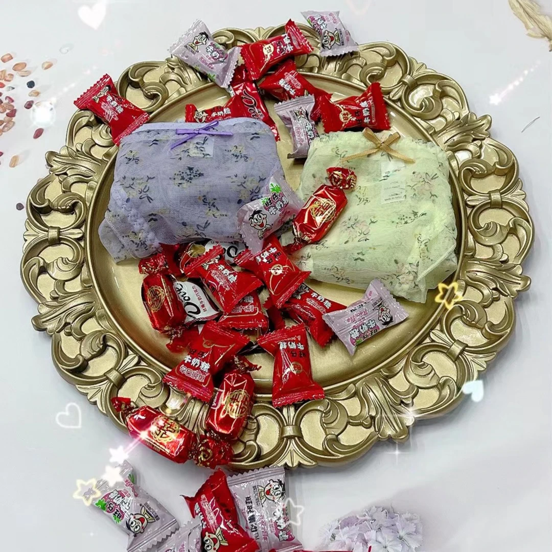 时尚潮流田园风小碎花网纱家居裤 2条装