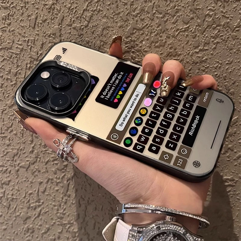 聊天界面苹果iPhone15promax手机壳14/13个性12/11元气壳xr防摔x