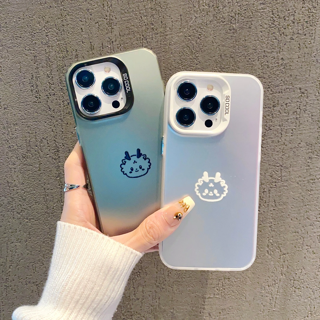 可爱龙头苹果iPhone15promax手机壳14/13高级感12/11元气壳xr防摔