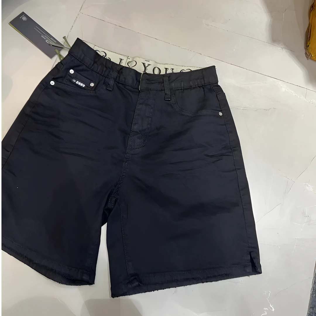 女士短裤休闲裤牛仔时尚百搭夏季黑色春夏简约