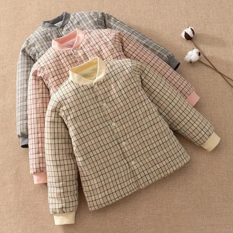 精品童装童装儿童中大童校服神器棉外套 男女童轻薄棉服夹棉棉衣