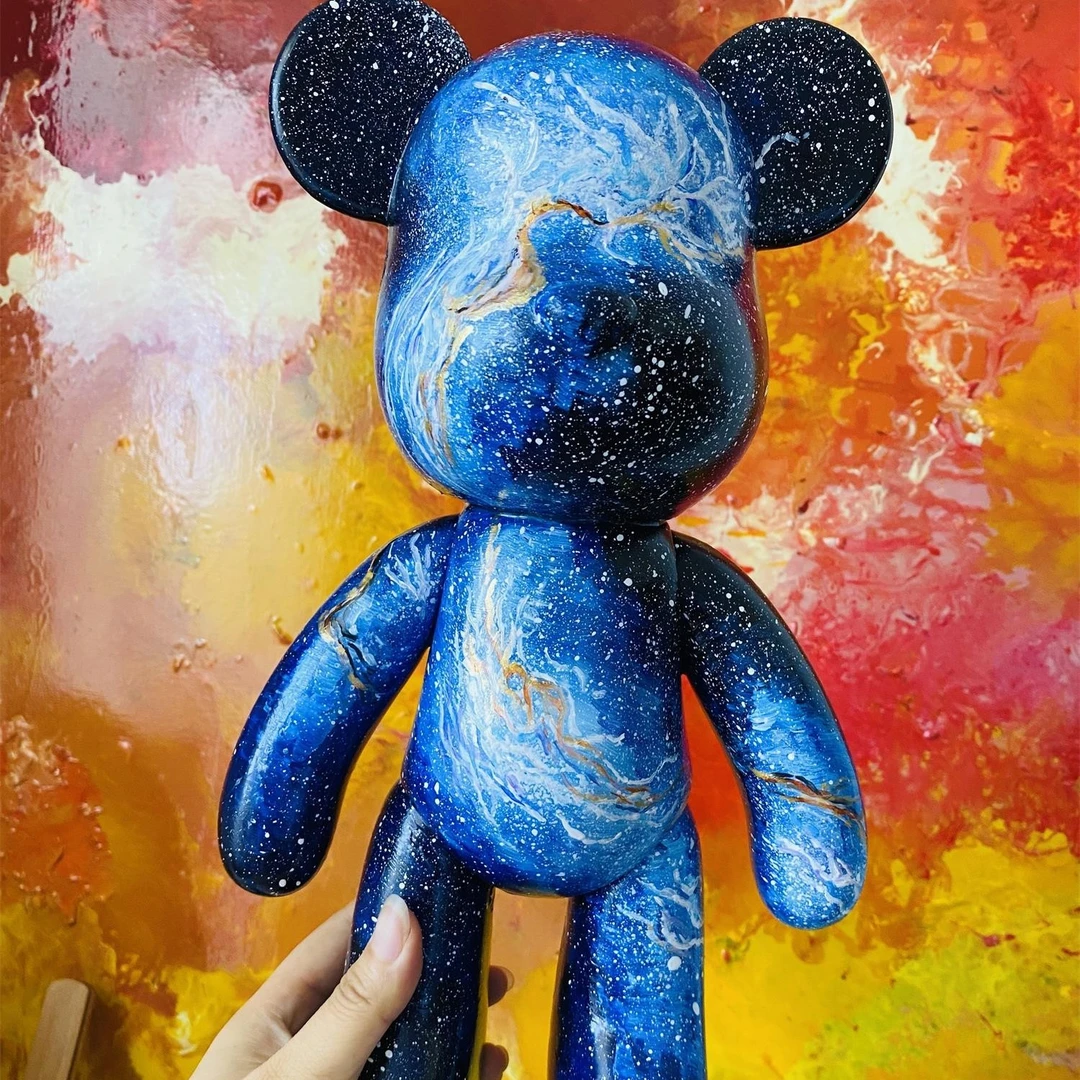 【不支持退货】33CM潮流定制酒柜，电视柜，玄关，软装手绘暴力熊摆件！