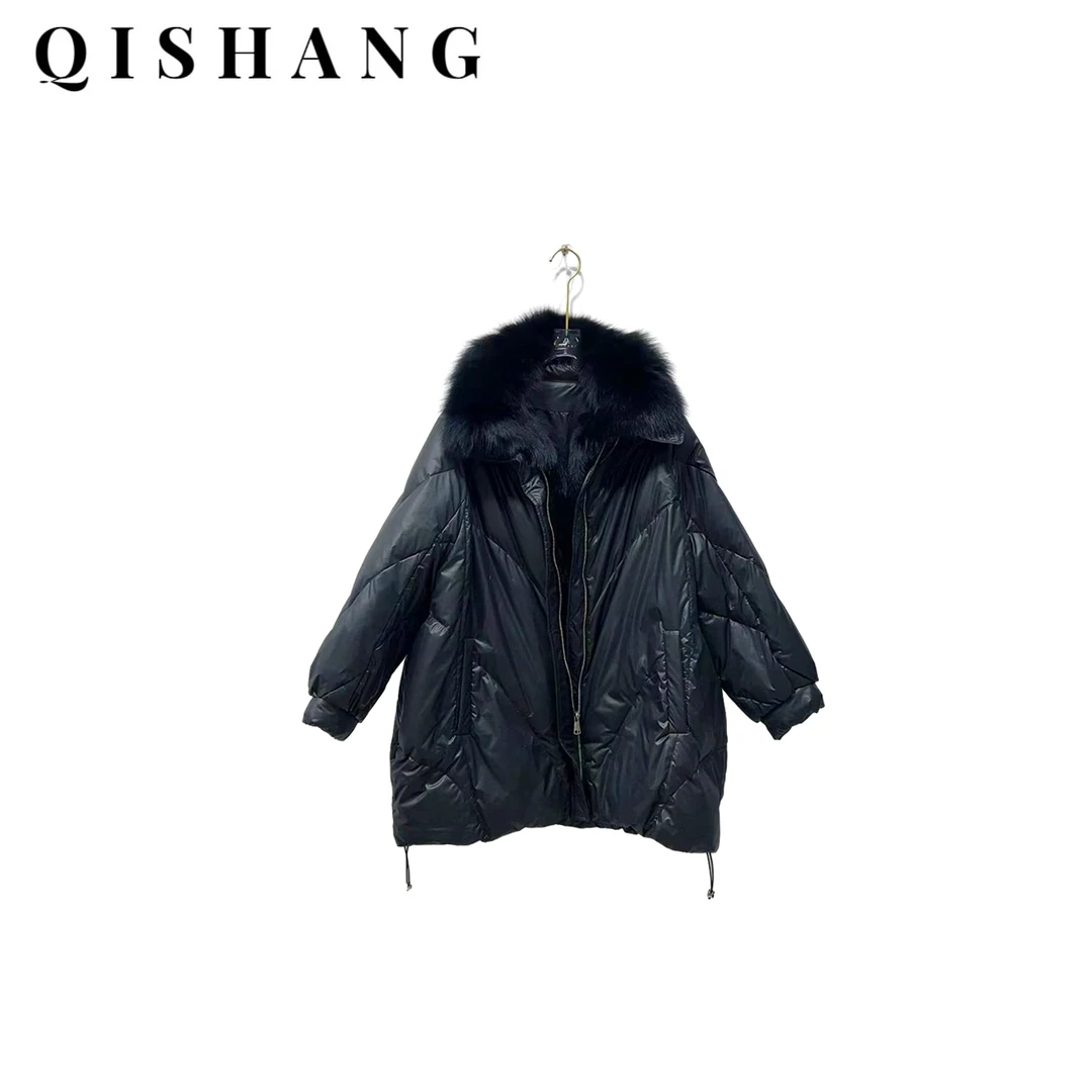 2024秋季新款狐狸毛鹅绒服#QSHAH1013