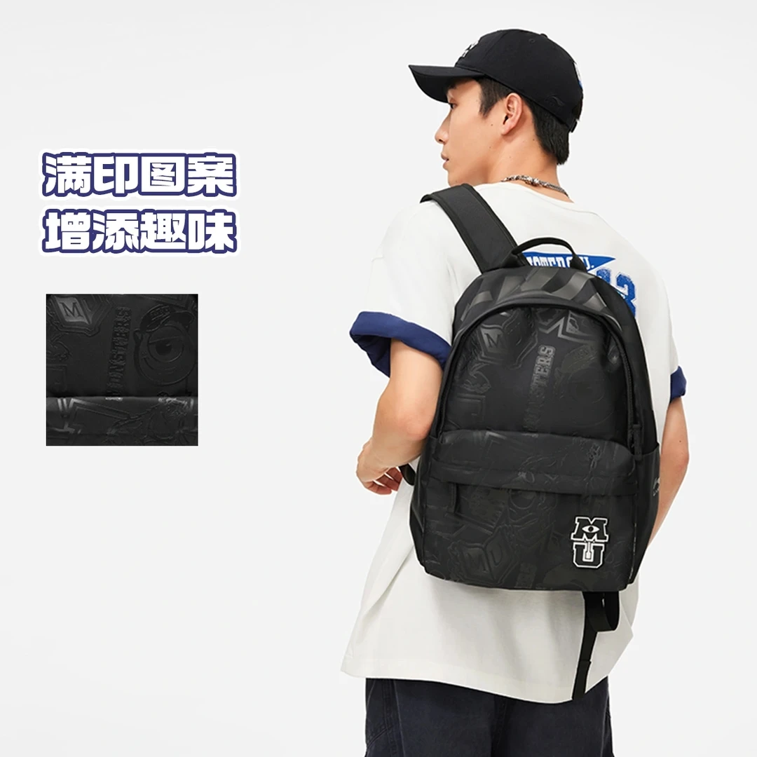 2024新品李宁X迪士尼怪兽大学联名系列休闲百搭双肩包ABSU229