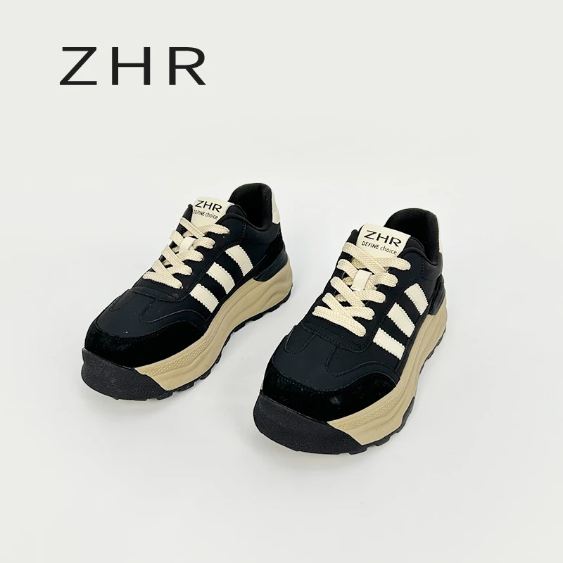 ZHR/则则2024款秋运动鞋女经典复古阿甘鞋拼接撞色休闲百搭鞋ET12