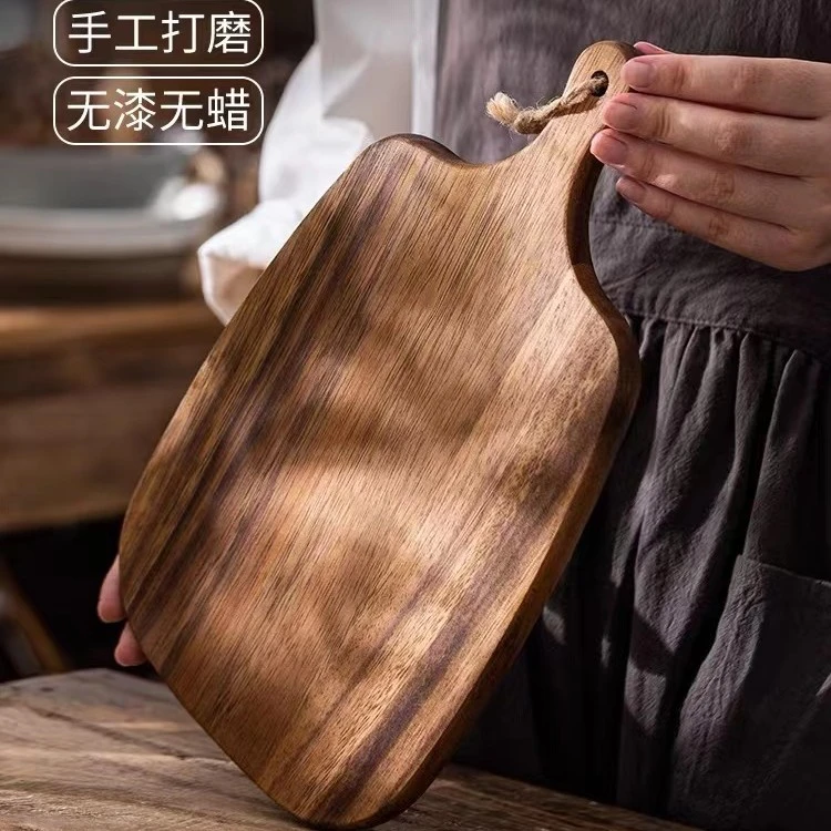 家用切菜板实木切水果砧板宝宝辅食双面砧板面包板牛排熟食托盘