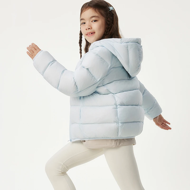 坦博尔24年运动男女童轻薄便捷儿童外套秋冬羽绒服连帽内胆313Z