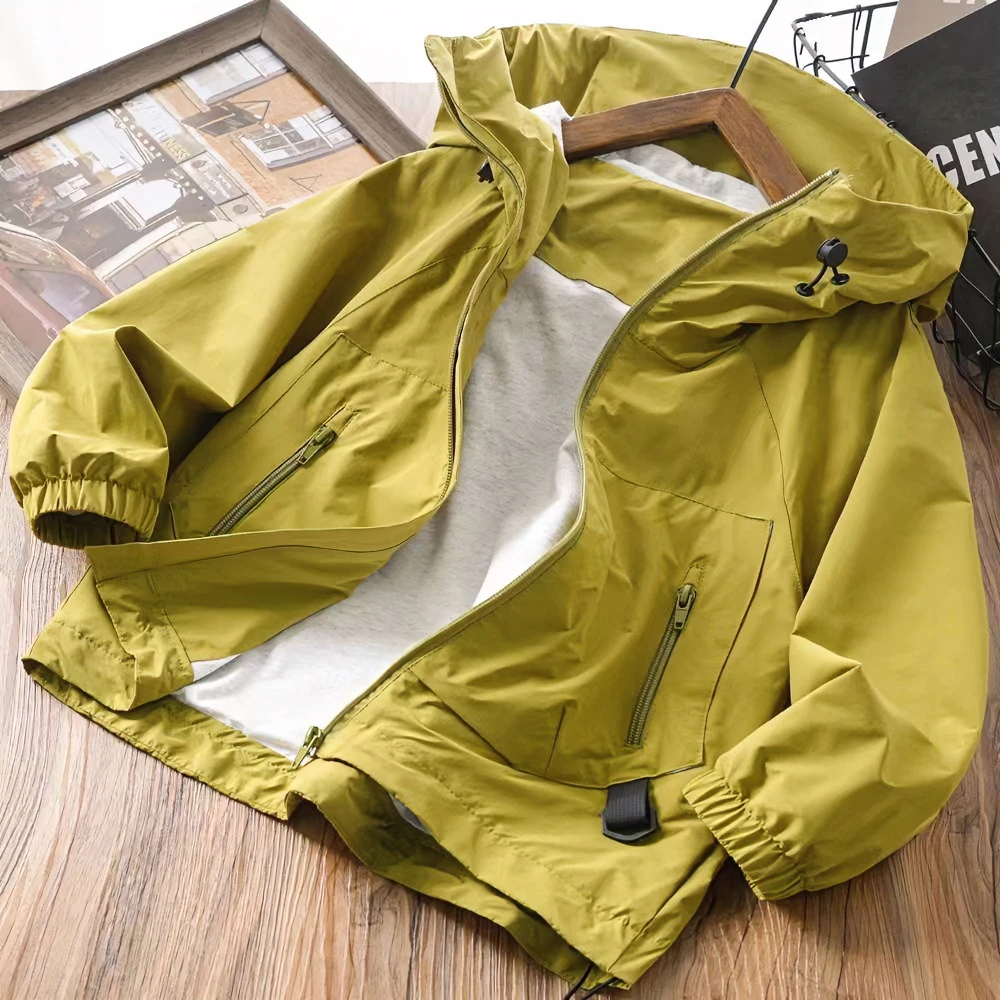 童装男童外套儿童春秋款连帽夹克衫大童休闲儿童冲锋衣