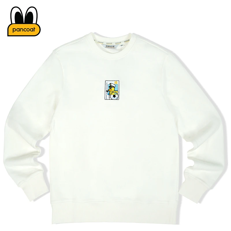 【PANCOAT】春季新品男女款卡通小鸭子圆领套头卫衣休闲长袖情侣