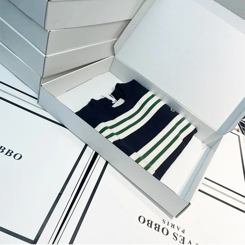 2025年秋冬新款条纹毛衣时尚新潮毛衣青年高端轻奢圆领【阿七】