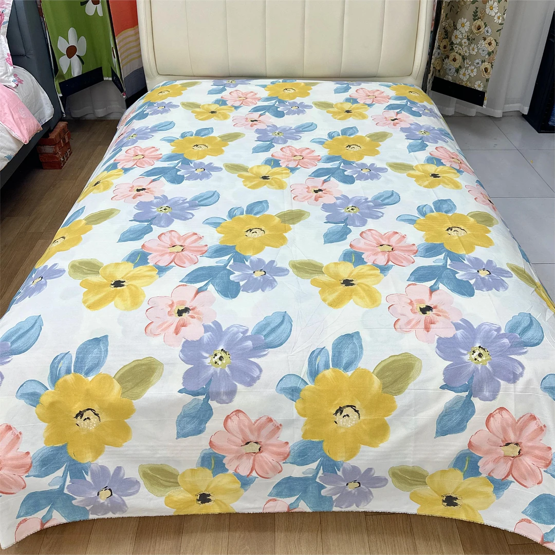 【山东老粗布】2.5米*2.45米床单 加厚加密 密实贴身透气【晨曦】